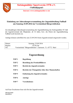 Einladung als PDF - Sickingmühler SV