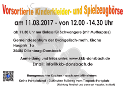 Handzettel Werbung kkb