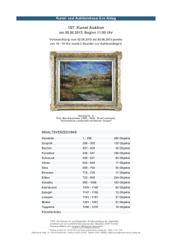 Auktionskatalog 197 - Kunst- und Auktionshaus Eva Aldag