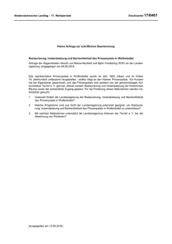 Drucksachen allgemein - Nieders&auml;chsischer Landtag
