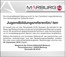 Jugendbildungsreferentin/-ten - Ansage Zukunft