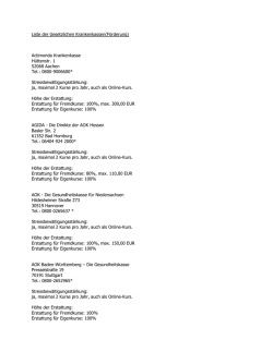 dieser Liste - Wege aus der Stressfalle