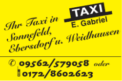 IhrTaxi in Sonnefeld, Ebersdorf u. Weidhausen 09562