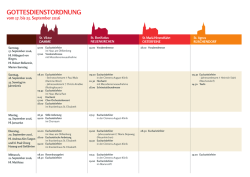 gottesdienstordnung