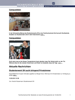 Zurück - Fachhochschule Kiel