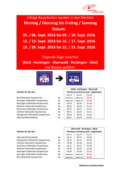 Info Bauarbeiten