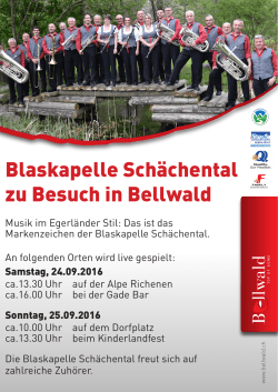 Blaskapelle Schächental zu Besuch in Bellwald