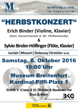 herbstkonzert - Breitenfurter Kulturgemeinschaft
