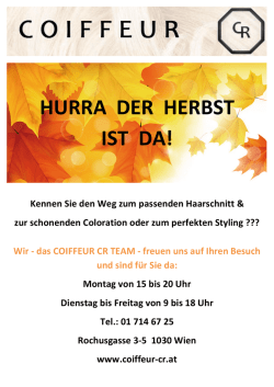 hurra der herbst ist da!