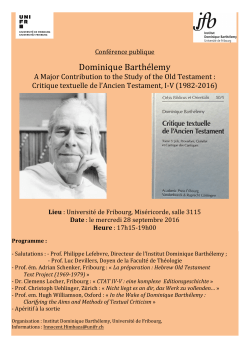 Dominique Barth&eacute;lemy