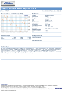 Jul.Baer Precious Metals Phy.Gold EUR A