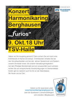Konzert-Plakat 2016 - Harmonikaring Berghausen