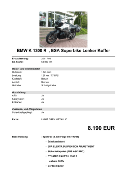 Detailansicht BMW K 1300 R €,€ESA Superbike Lenker