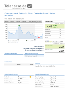 Commerzbank Faktor 5x Short Deutsche Bank 2 Index unlimited