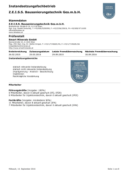 Instandsetzungsfachbetrieb ZEISS Bausanierungstechnik Ges.mbH