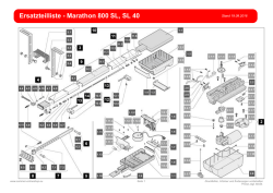 Ersatzteilliste - Marathon 800 SL, SL 40 - SOMMER Online-Shop