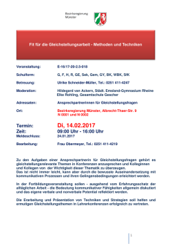 Fit für die Gleichstellungsarbeit
