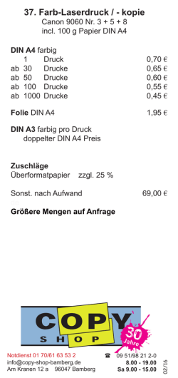 druck bis DIN A3