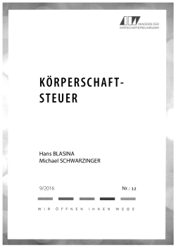 Inhaltsverzeichnis