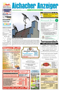 Terrassendach - Aichacher Zeitung