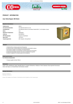 Produktdatenblatt