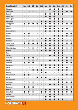 Erntezeit-Kalender für Gemüse als PDF downloaden