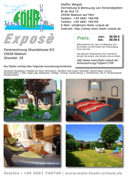 Ferienwohnung Strandstrasse EG 25938