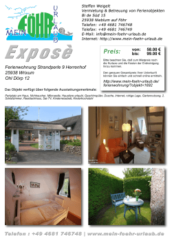 Ferienwohnung Strandperle 9 Herrenhof 25938