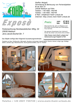 Ferienwohnung Nordseest&uuml;bchen Whg. 04