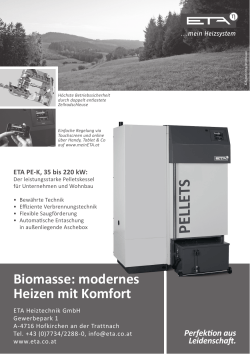 Biomasse: modernes Heizen mit Komfort