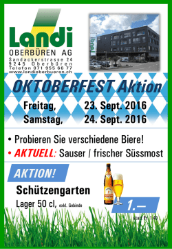 OKTOBERFEST Aktion
