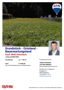 Grundstück - Grünland