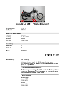 Detailansicht Suzuki LS 650 €,€* Satteltaschen!