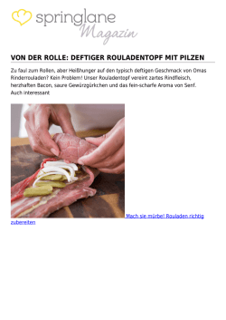 Von der Rolle: Deftiger Rouladentopf mit Pilzen