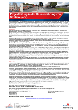 Projektleitung in der Bauausführung von Straßen