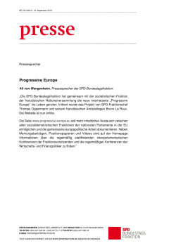 Progressive Europe - SPD