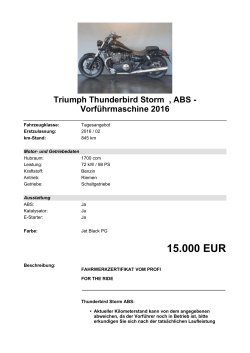 Detailansicht Triumph Thunderbird Storm €,€ABS