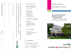Symposium Stuttgart 2016