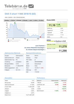 DAX ® short 11400 2016/10 (DZ)