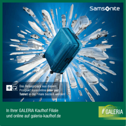 In Ihrer GALERIA Kaufhof Filiale und online auf galeria