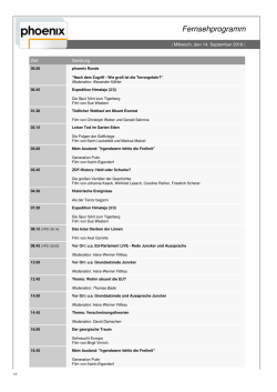 Fernsehprogramm