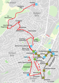 Stuttgart Süd Stuttgart West Stuttgart Nord Heslach