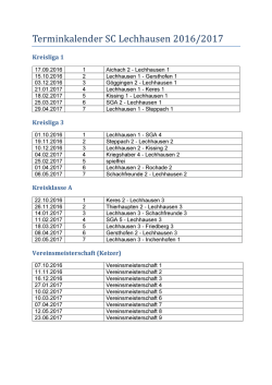 Termine 2016/2017 Liste