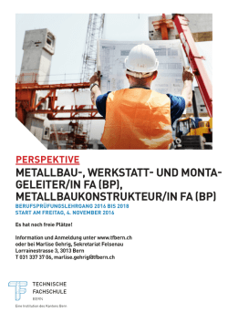 METALLBAU-, WERKSTATT- UND MONTA