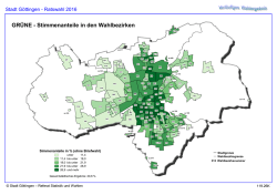gr&uuml;ne - Wahl - Stadt G&ouml;ttingen
