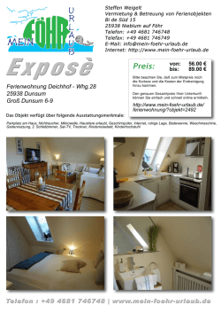 Ferienwohnung Deichhof - Whg.28 25938 Dunsum Gro&szlig; Dunsum 6-9