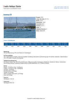 Jeanneau 64 - Yacht Charter Croatia