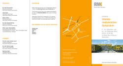 Intensiv- medizinisches Symposium - Rems-Murr