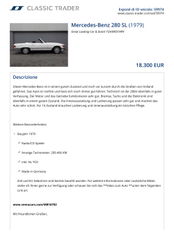 Mercedes-Benz 280 SL (1979) 18.300 EUR