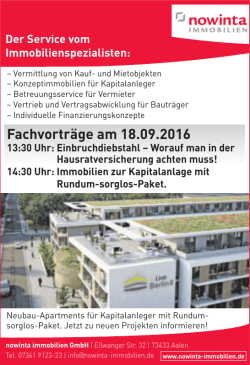 Fachvortr&auml;ge am 18.09.2016